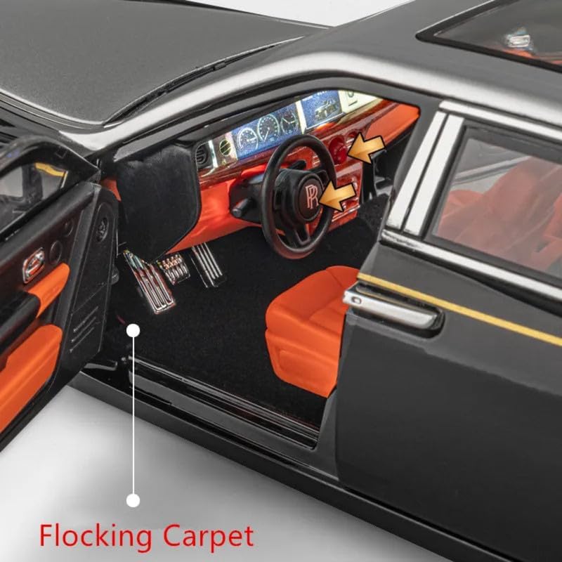 1:18 Scale Luxury Die-Cast Car Model with Opening Doors, Detailed Interior, Metal Body Collectible Toy Car for Kids & Collectors