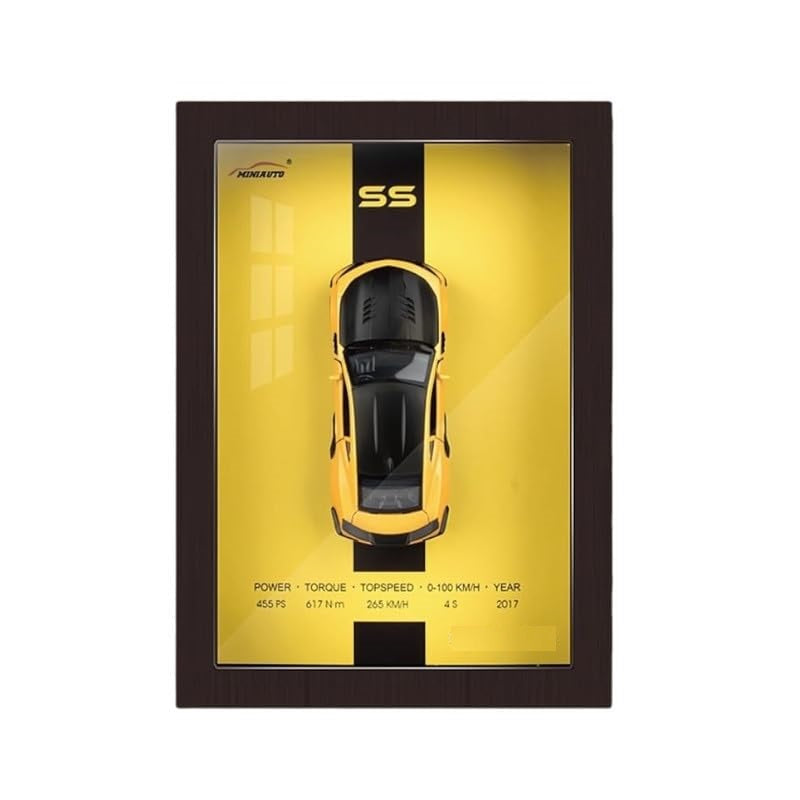 3D Die-Cast Car Wall Frame Display | Premium Model Car Showcase Frame | Decorative Wall Mounted Collectible Car Display Box for Home, Office & Garage Decor