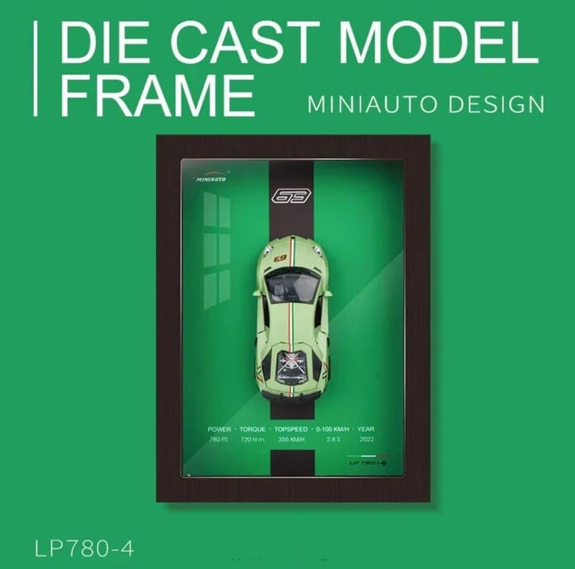 3D Die-Cast Car Wall Frame Display | Premium Model Car Showcase Frame | Decorative Wall Mounted Collectible Car Display Box for Home, Office & Garage Decor