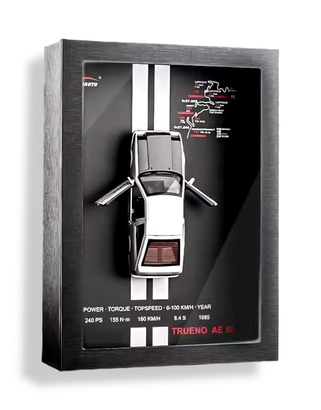 3D Die-Cast Car Wall Frame Display | Premium Model Car Showcase Frame | Decorative Wall Mounted Collectible Car Display Box for Home, Office & Garage Decor