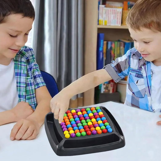 Rainbow Ball Sorting Puzzle Board Game for Kids | Color Matching Brain Teaser | Educational Montessori Learning Toy | IQ Logic Puzzle Travel Game