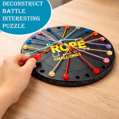 Rope Challenge Board Game for Kids & Family | Interactive String Puzzle Strategy Game | Fun Party & Educational Toy for Boys & Girls