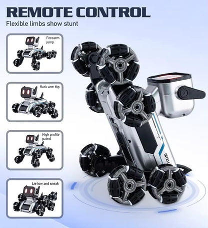Smart RC Robot Dog Toy for Kids – Gesture & Remote Control, Walking Dancing Robot Pet, Rechargeable Interactive STEM Learning Toy with LED Eyes & Smart Follow Function