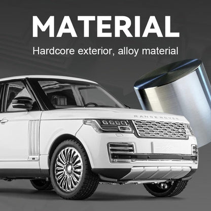 1:18 Scale Die Cast Range Rover SUV Model Car with Openable Doors, Detailed Interior, Metal Body Collectible Toy Car for Kids & Collectors