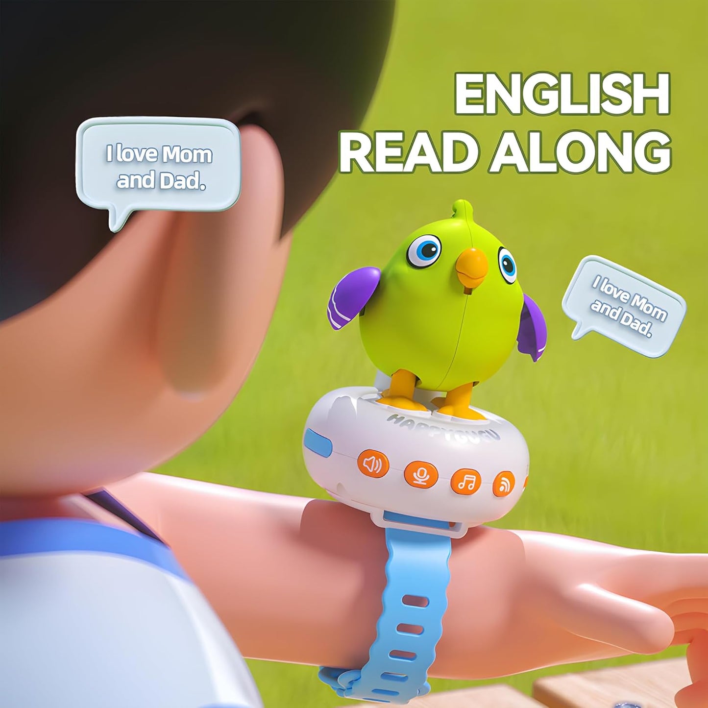 Smart Bird Watch – Toddler Musical Talking Toy & Interactive Electronic Pet Wristband for Kids