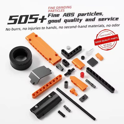 470 PCS Pull Back Racing Sports Car Building Blocks Set for Kids, DIY Model Car Construction Toy, STEM Educational Brick Set, Pull Back Action Vehicle Toy for Boys & Girls Age 6+