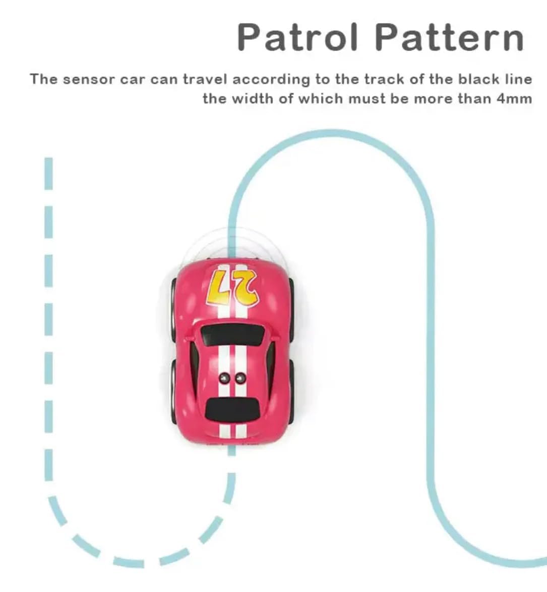 Magic Induction RC Intelligent Sensor Car for Kids – 4 Smart Modes Gesture Control, Line-Following & Obstacle Avoidance Mini Toy