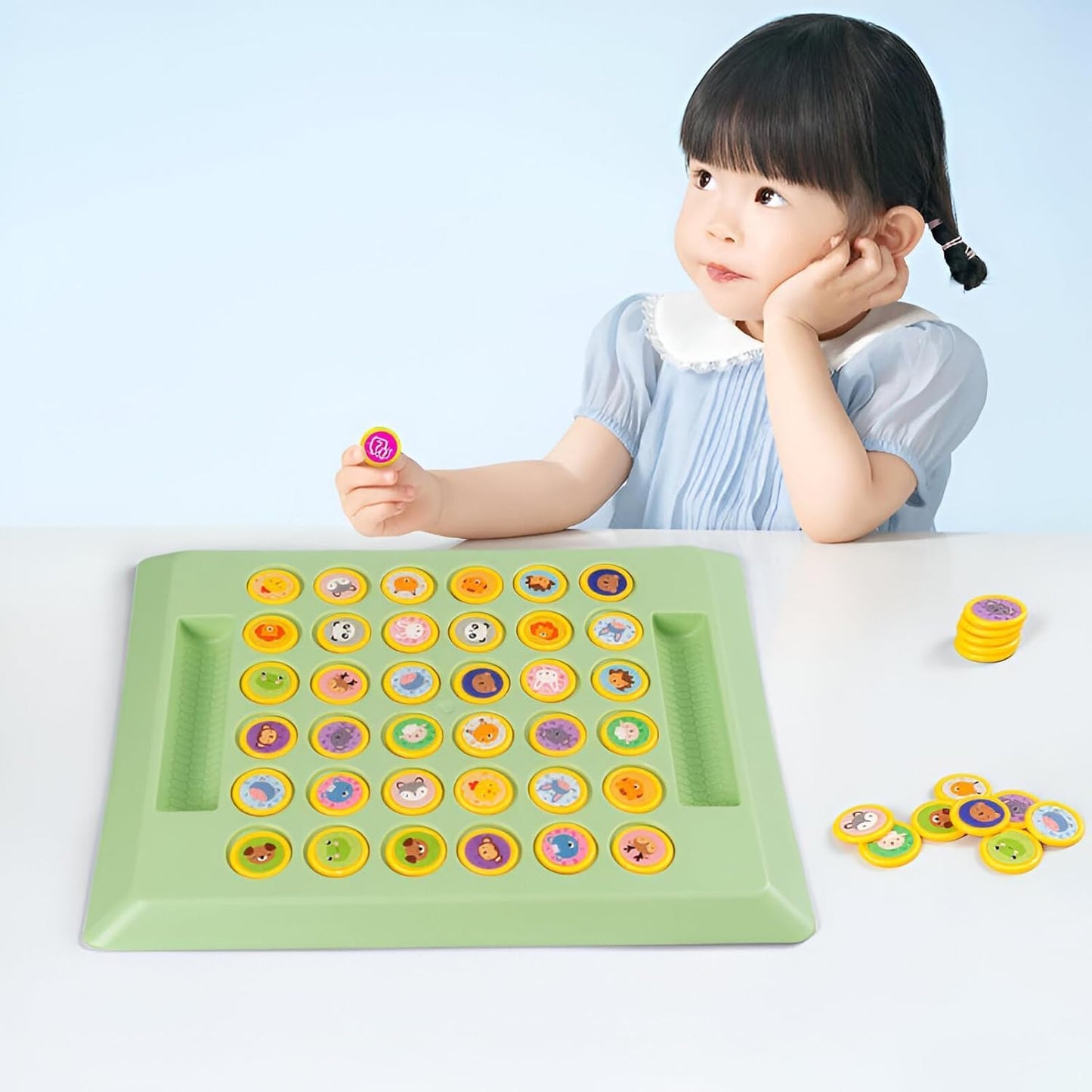 Flip & Match Memory Board Game for Kids 3+ Years | Educational Matching Game | Brain Development, Memory & Focus Training | Fun Family Learning Toy