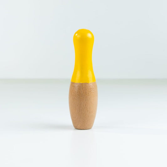 Handmade Wooden Bowling Set for Toddlers & Kids – 10 Colorful Wooden Skittles & 2 Balls | Montessori Educational Toy, Eco-Friendly Indoor & Outdoor Yard Game, Unique Kids Gift
