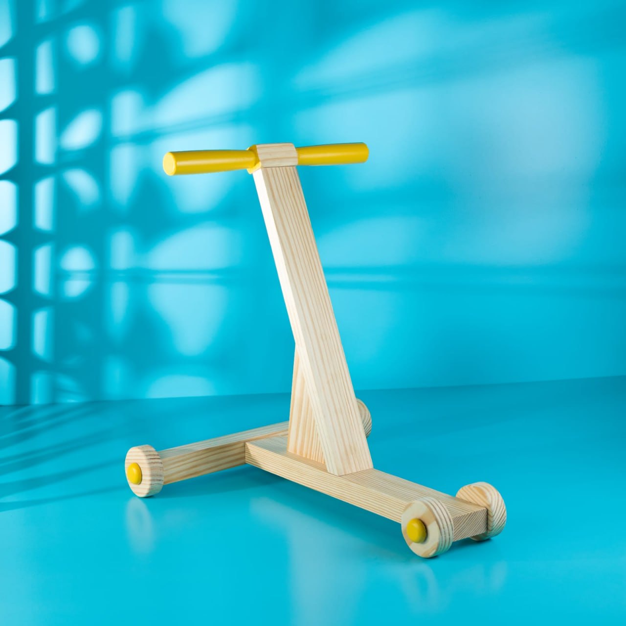 Premium Wooden Baby Walker for Toddlers – Wooden Push Toy to Promote Independent Walking, Balance, & Coordination – Smooth Eco-Friendly Wood Activity Walker for Infants and Boys & Girls