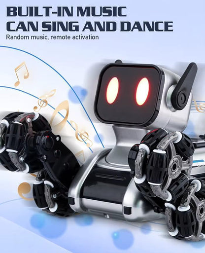 Smart RC Robot Dog Toy for Kids – Gesture & Remote Control, Walking Dancing Robot Pet, Rechargeable Interactive STEM Learning Toy with LED Eyes & Smart Follow Function