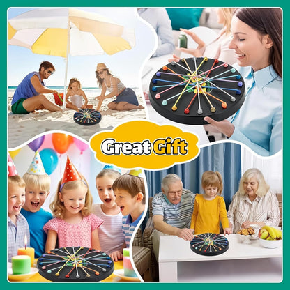 Rope Challenge Board Game for Kids & Family | Interactive String Puzzle Strategy Game | Fun Party & Educational Toy for Boys & Girls