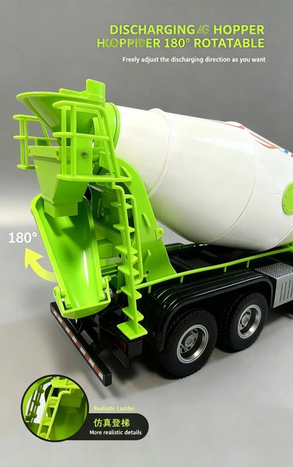 HUINA 1537 RC Cement Mixer Truck 1:14 Scale | 12 Channel Alloy RC Vehicle