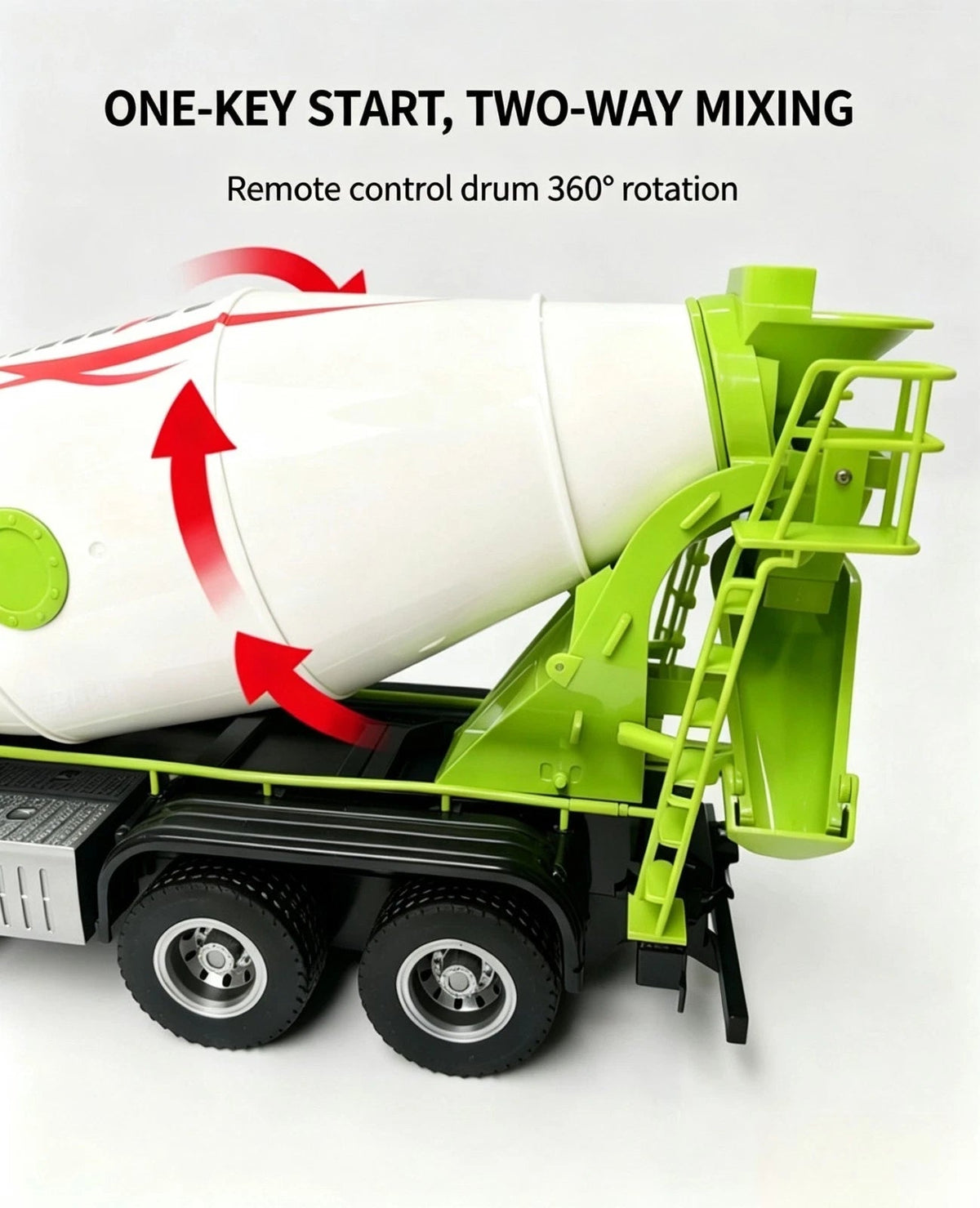 HUINA 1537 RC Cement Mixer Truck 1:14 Scale | 12 Channel Alloy RC Vehicle