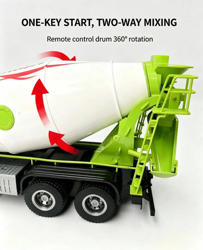HUINA 1537 RC Cement Mixer Truck 1:14 Scale | 12 Channel Alloy RC Vehicle